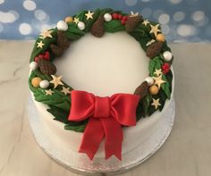 Wreath with bow