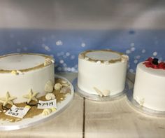 Three tiered shell cake