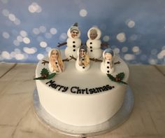 Personalised family snowmen